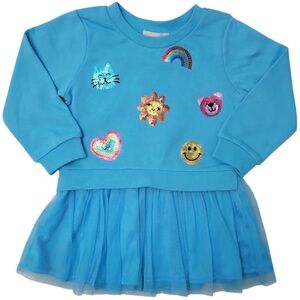 Peek Toddler Girls Short Sleeve Sequin Dress Multiple Sizes